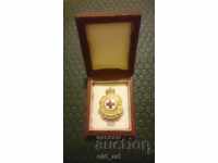 Honorary badge of honor "Red Cross" - enamel with gilding