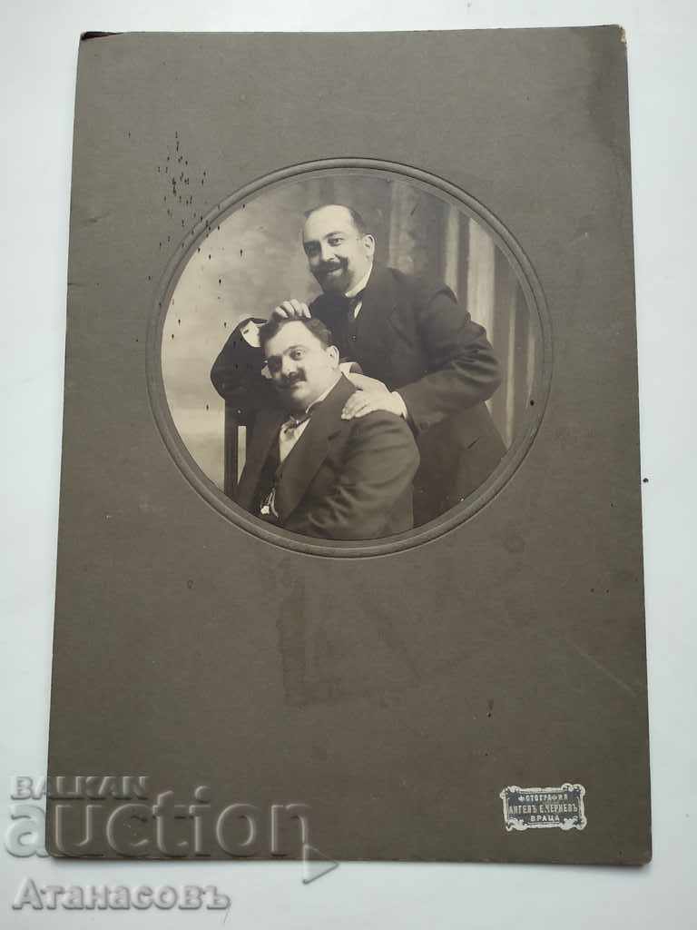 Снимка картон Ангел Чернев Враца 1914 г. Иван Койчев