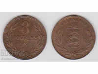 Marea Britanie Guernsey 8 Monede Rare Dublă 1933