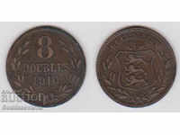 Great Britain Guernsey 8 Double Rare Coin 1910