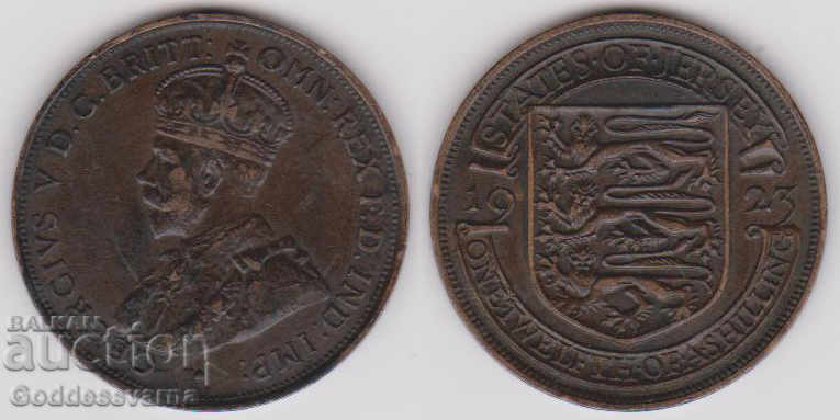 Great Britain Jersey 1/12 Of A Shilling Coin  1923