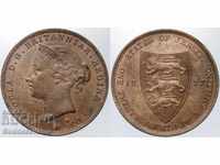 Marea Britanie Jersey 1/24 dintr-o monedă shilling 1861