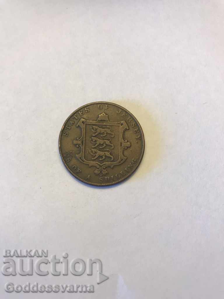 Auction Great Britain Jersey 1/26 Of A Shilling Coin 1861 Auction Great Britain Jersey 1/26 Of A Shilling Coin 1861