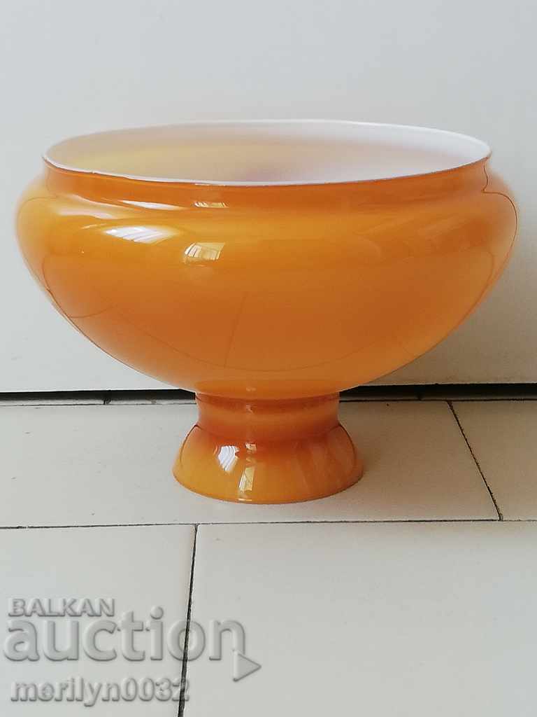 Auction An antique lampshade made of gas glass chandelier Auction An antique lampshade made of gas glass chandelier