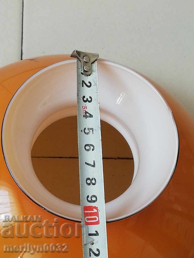 Abașur vechi de lampă cu gaz, sticlă - 6