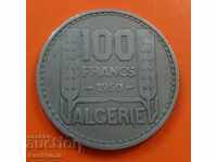 Algeria. 100 de franci 1950