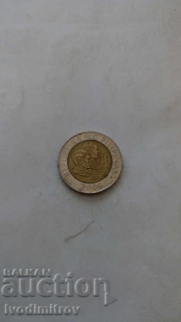 Philippines 10 peso 2006