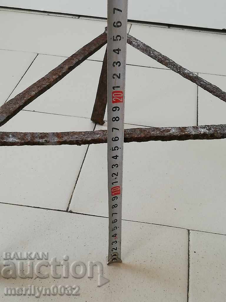 Delivery of An old forged sack, fireplace, grill, wrought iron Delivery of An old forged sack, fireplace, grill, wrought iron