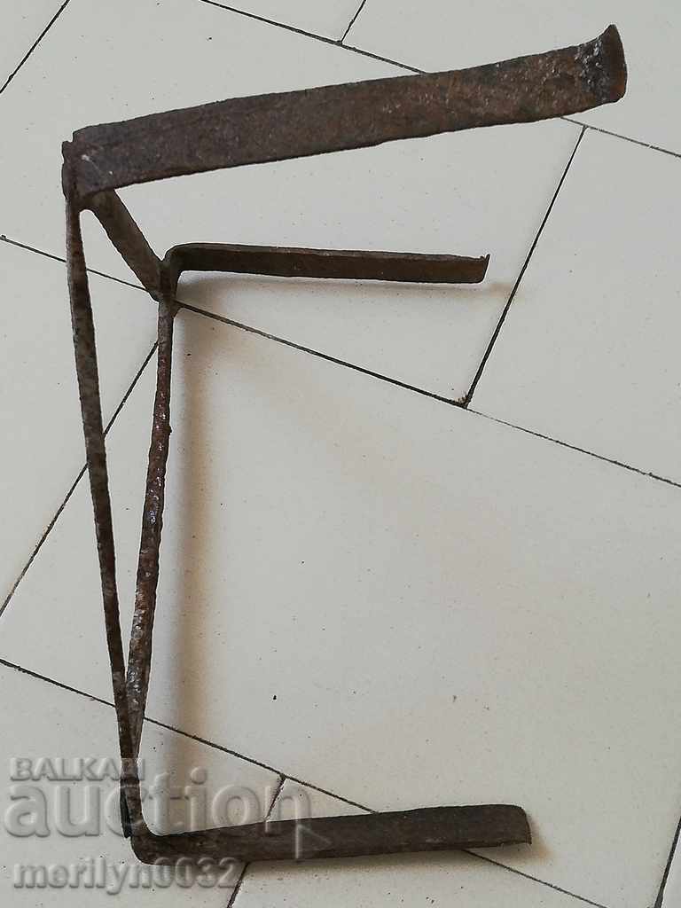 An old forged sack, fireplace, grill, wrought iron - 5 An old forged sack, fireplace, grill, wrought iron - 5