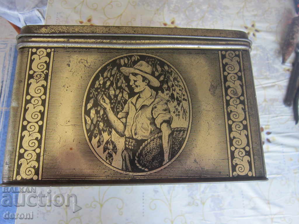 Unique old large tin tin box - 5 Unique old large tin tin box - 5