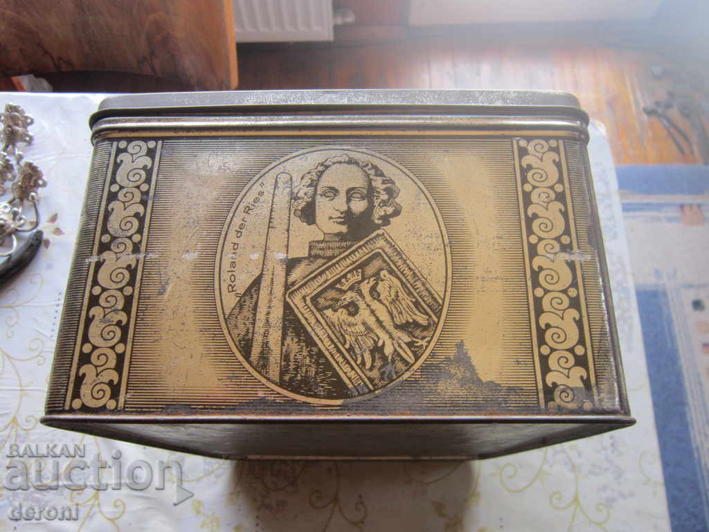 Unique old large tin tin box - 6 Unique old large tin tin box - 6
