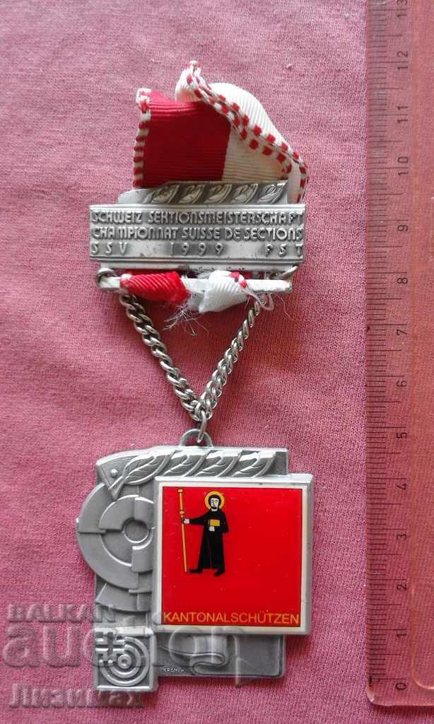 Σπάνιο ελβετικό μετάλλιο, παραγγελία