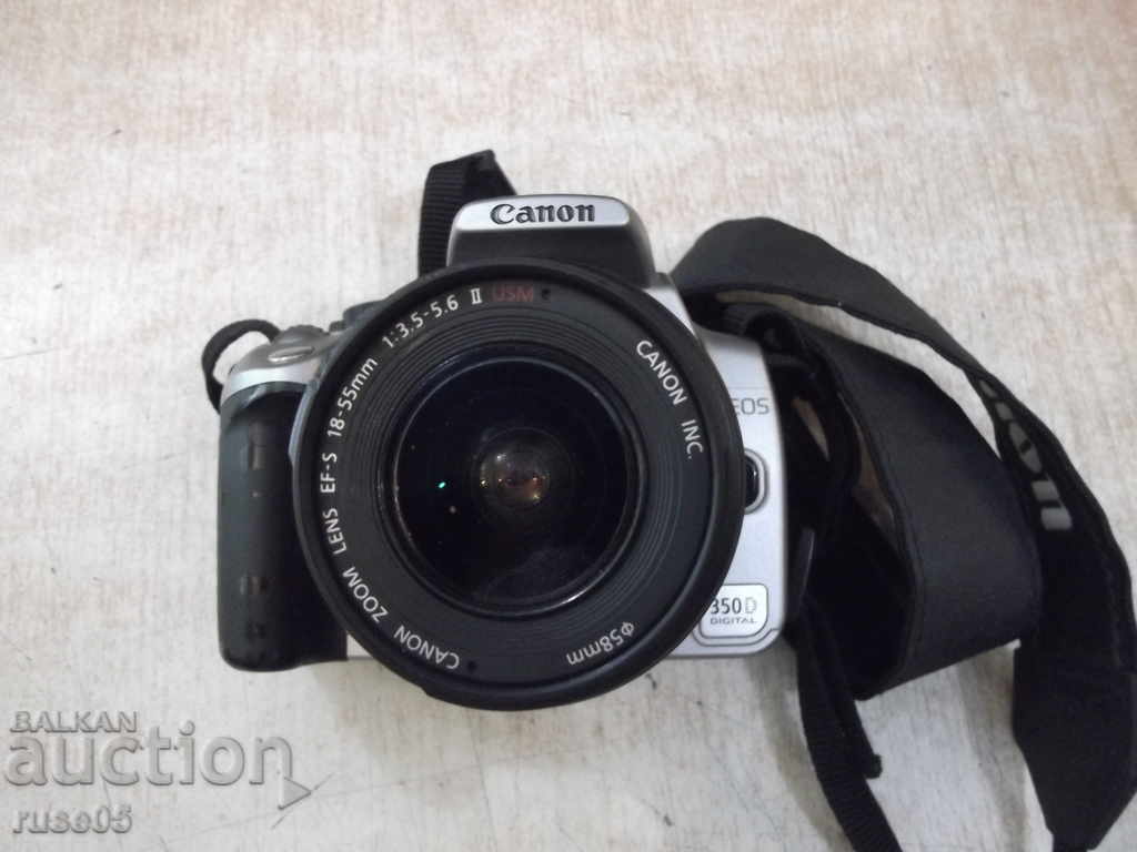 Canon "Canon - EOS - 350D" with lens working - 1 with price 300.00 BGN | € 153.39 Canon "Canon - EOS - 350D" with lens working - 1 with price 300.00 BGN | € 153.39