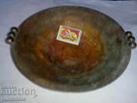 Αυθεντικό παλιό μπολ, επάργυρο, διαστ. 25 εκ