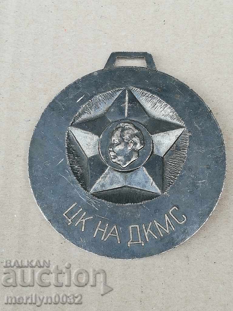 Auction  Silver-plated PLAQUE 2nd place medal - PRB