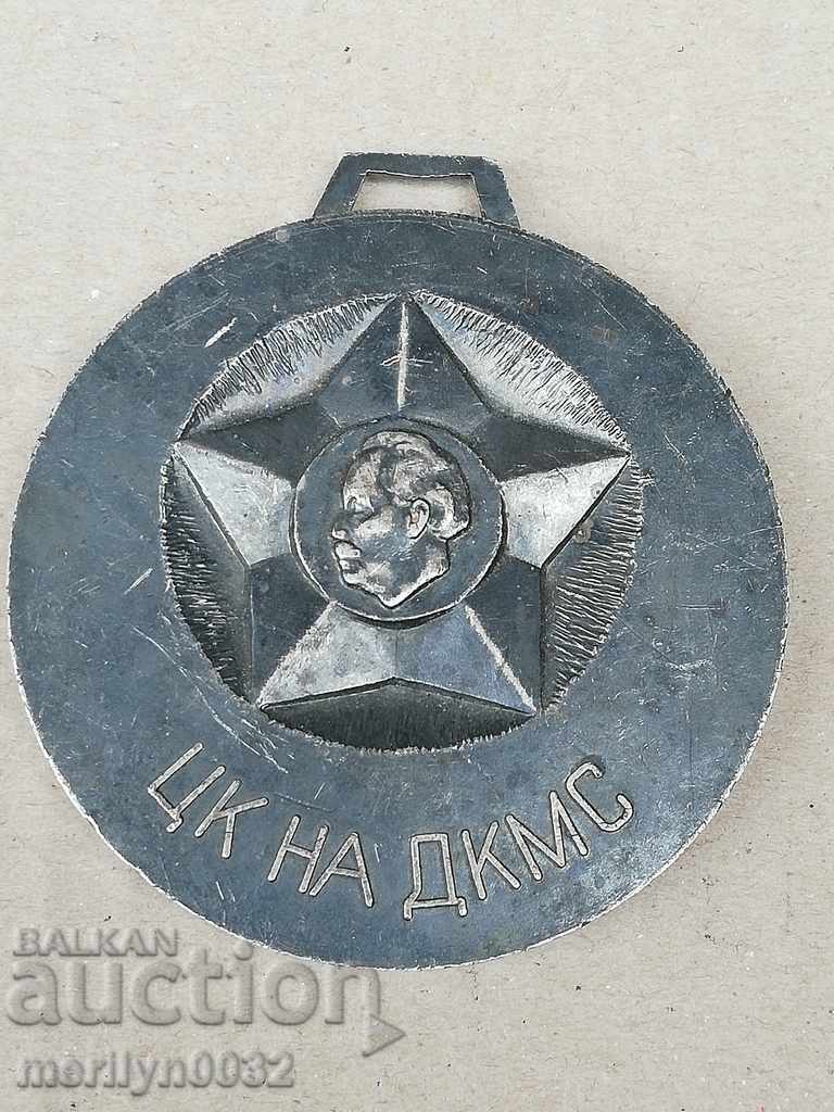 Silver-plated PLAQUE 2nd place medal - PRB - 7