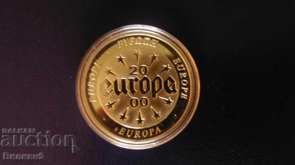 Медал , плакет ''Календара на Европа'' 2000 Unc