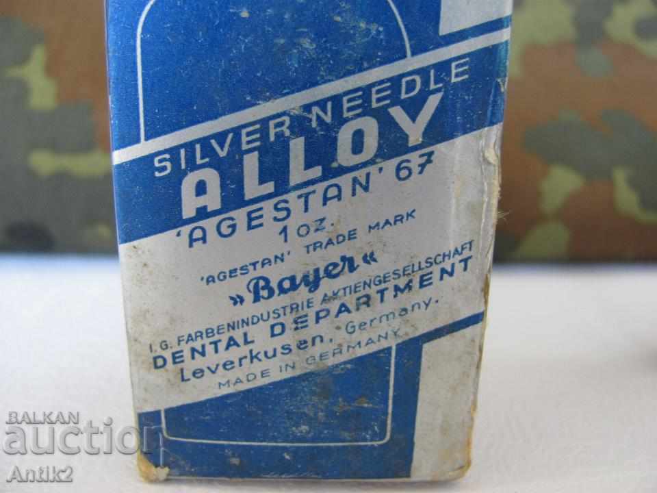 Auction Second World War Medical Silver Amalgam BAYER Auction Second World War Medical Silver Amalgam BAYER