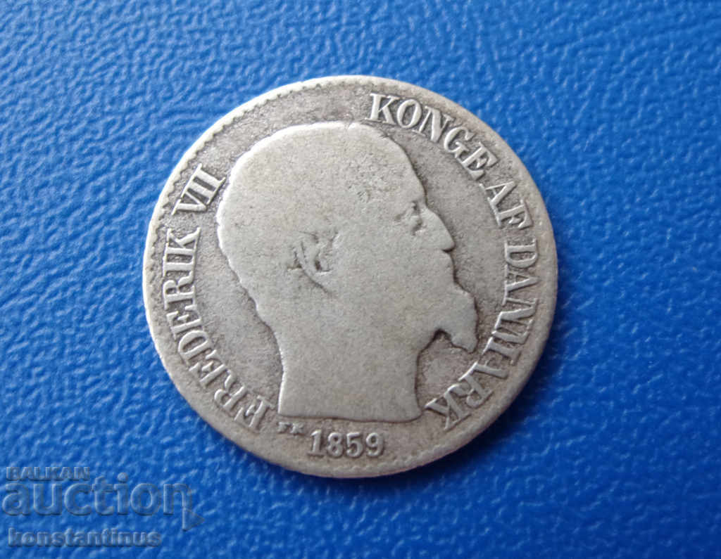 Daneză Vest India 5 Centi 1859 Argintiu Foarte rare cu preț € 53.69 | 105.01 BGN