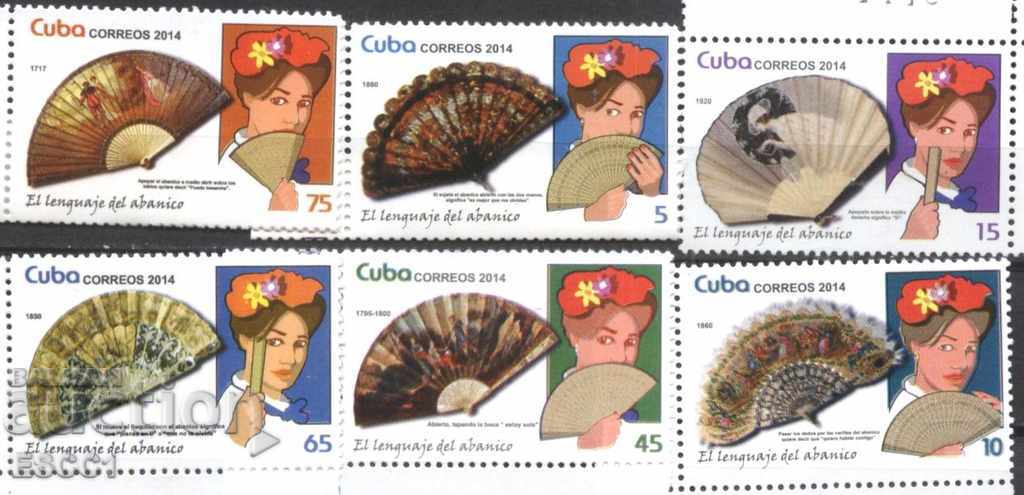 Чисти марки Ветрила 2014 от  Куба