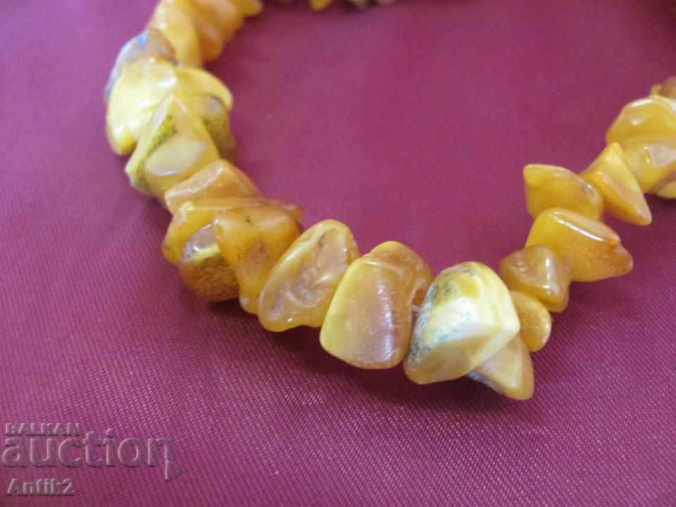 Old Necklace Necked Natural Amber - 5 Old Necklace Necked Natural Amber - 5