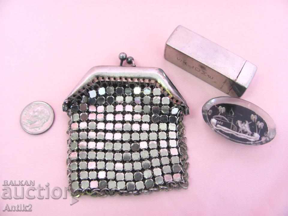 Auction 50 Ladies Lot Brooch, Mini Bag and Lipstick SALOME Auction 50 Ladies Lot Brooch, Mini Bag and Lipstick SALOME