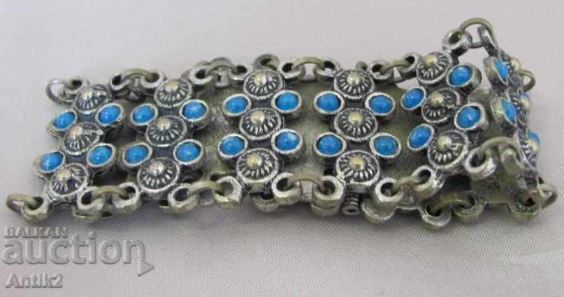 Delivery of 80s Old Metal Massive Ladies Bracelet Delivery of 80s Old Metal Massive Ladies Bracelet