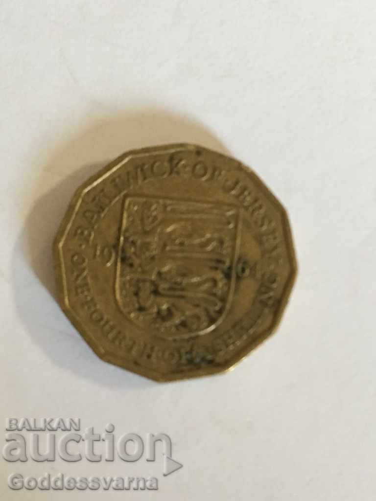 Jersey One Fourth of a Shilling 1964