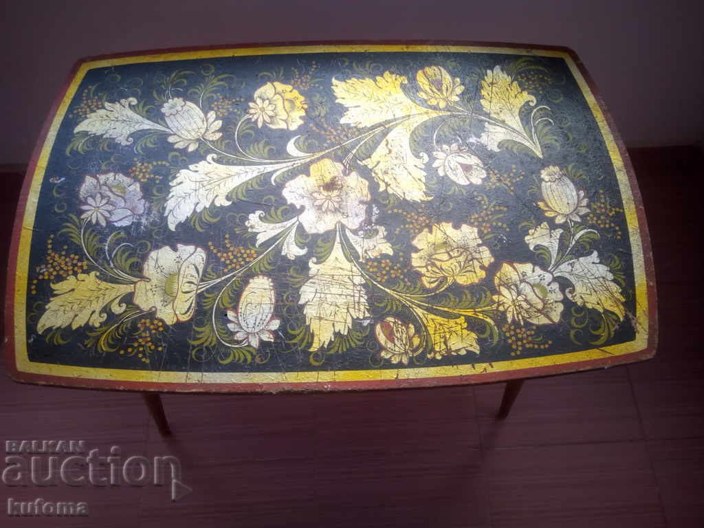 Old painted table