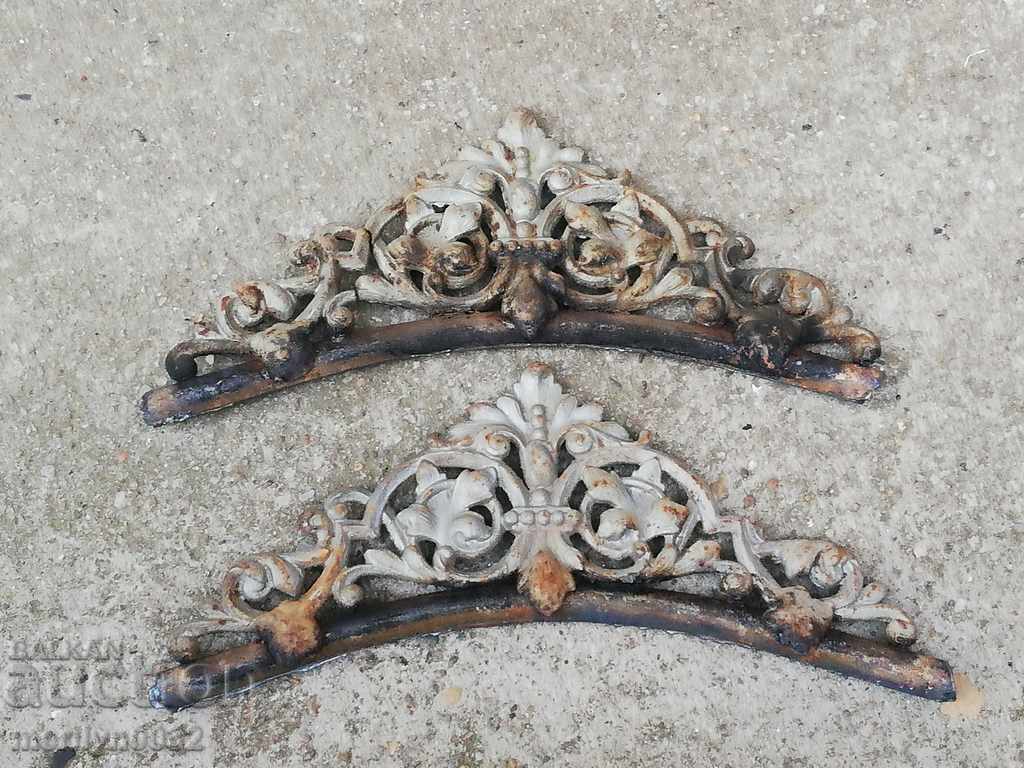 Floral motif figural cast iron decoration figure figures plastic - 5 Floral motif figural cast iron decoration figure figures plastic - 5