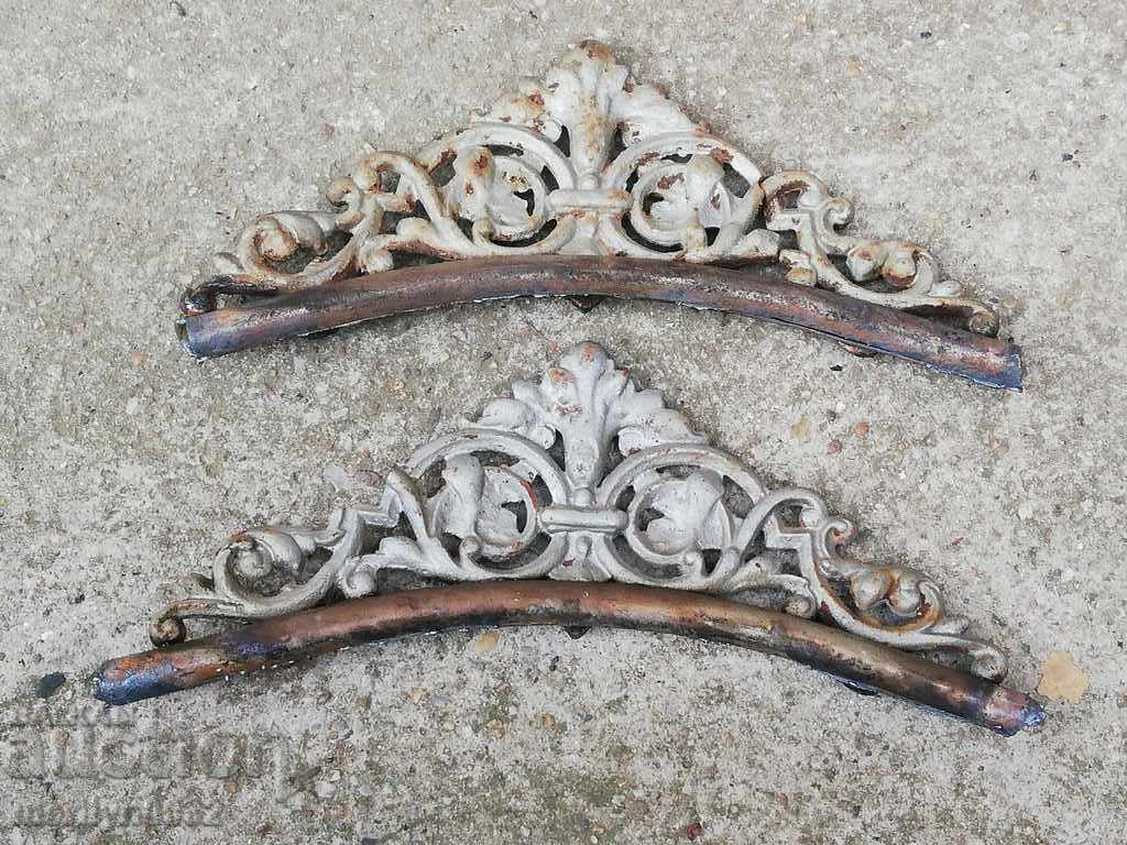 Floral motif figural cast iron decoration figure figures plastic - 7 Floral motif figural cast iron decoration figure figures plastic - 7