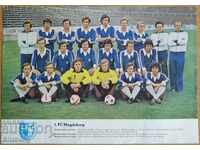 Card A4 echipei de fotbal Magdeburg - 1978
