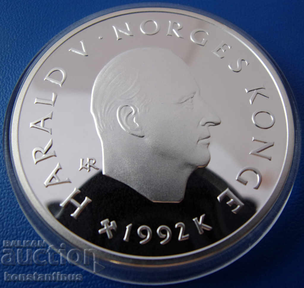Norway 100 Crowns 1992 PROOF UNC Rare with price € 35.79 | 70.00 BGN Norway 100 Crowns 1992 PROOF UNC Rare with price € 35.79 | 70.00 BGN