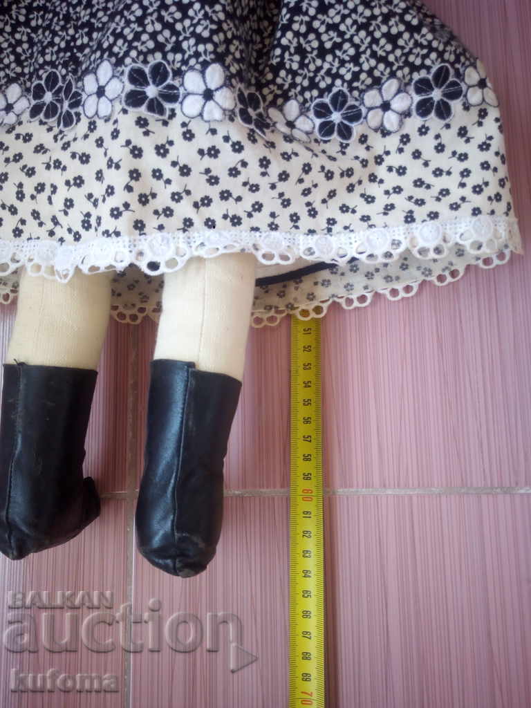 Old large ceramic doll - 5