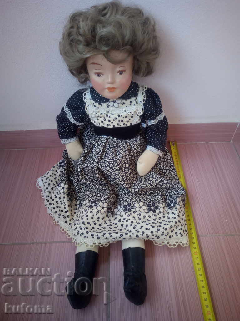 Old big ceramic doll