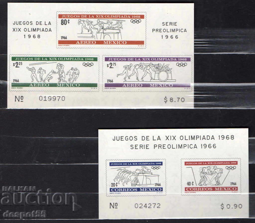 1966. Mexic. Jocurile Olimpice - Mexico City, Mexico '68.