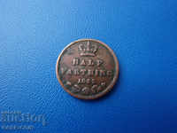 III (85)  Великобритания  ½  Фартинг  1843