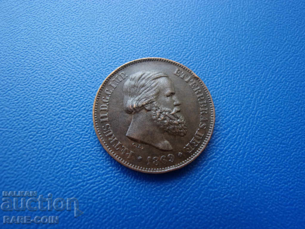 III (87) Brazilia 10 Ray 1869 cu preț € 7.67 | 15.00 BGN