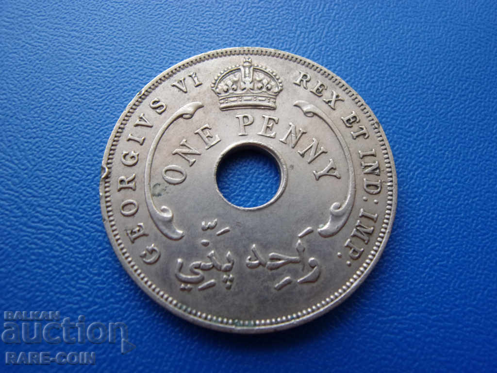 III (97) Βρετανική Δυτική Αφρική 1 Penny 1942 με τιμή € 3.58 | 7.00 BGN