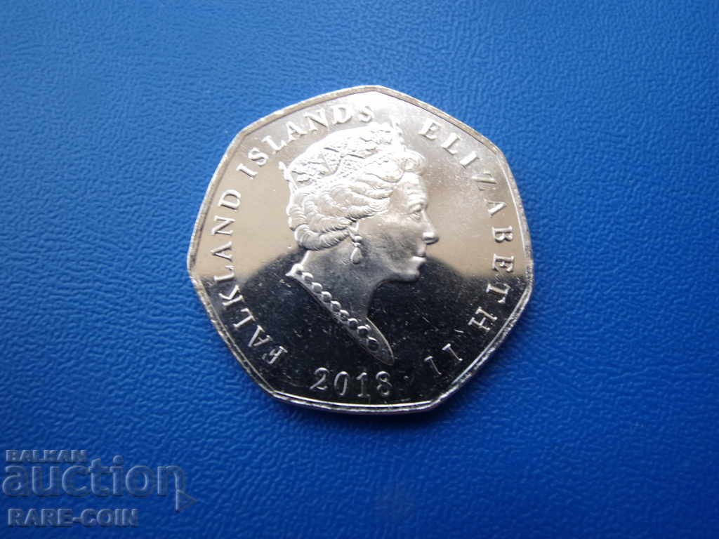 III (99) Insulele Falkland 50 Pence 2018 cu preț € 12.78 | 25.00 BGN
