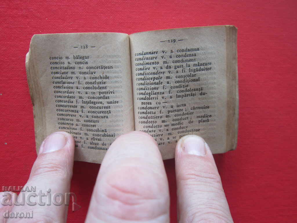 Delivery of Old Italian Dictionary Romanian Dictionary Delivery of Old Italian Dictionary Romanian Dictionary
