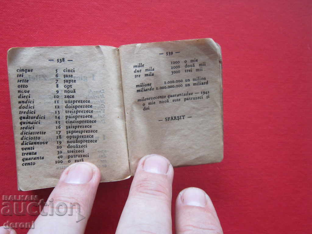 Old Italian Dictionary Romanian Dictionary - 5 Old Italian Dictionary Romanian Dictionary - 5