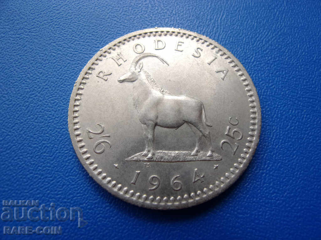 ΙΙΙ (107) Ροδεσία 2,6 Shilling 1964 UNC
