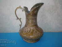 Unique Arabic hand made large jug 17-18 in