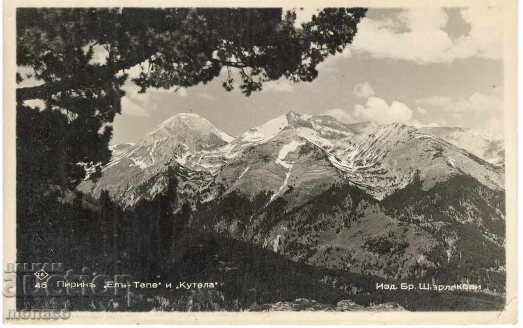 Carte veche - Pirin, vârful "El Tepe" și "Kutela"