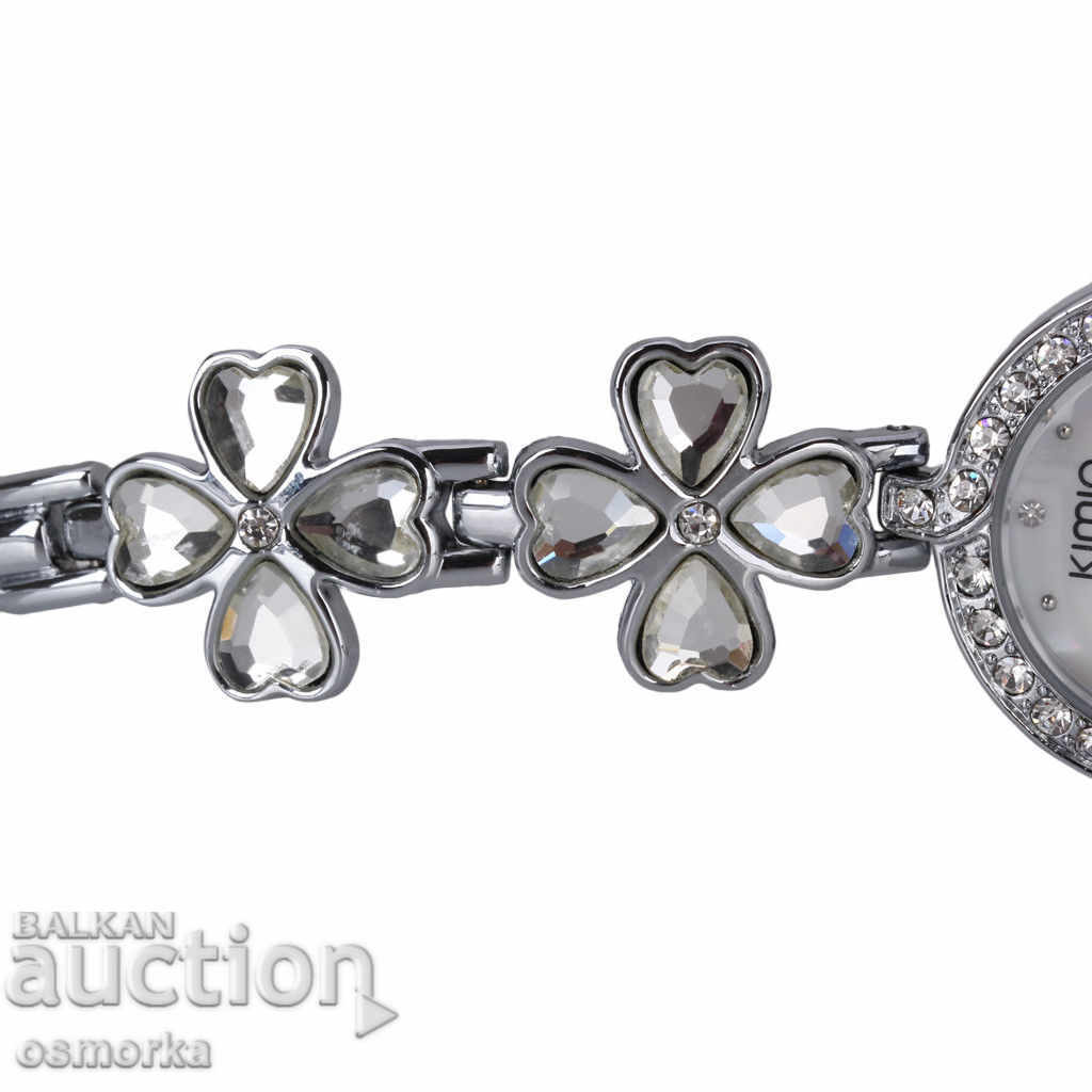 KIMIO beautiful ladies watch with white pebbles and bloom style - 5 KIMIO beautiful ladies watch with white pebbles and bloom style - 5
