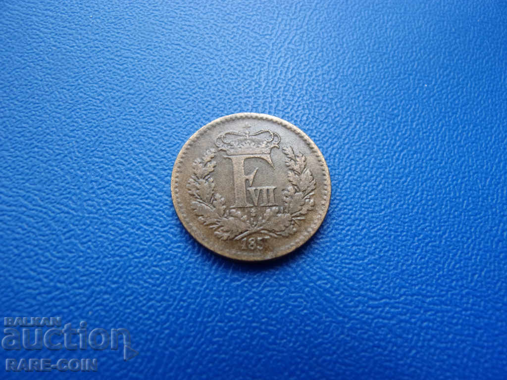 III (154) Danemarca ½ Skilling 1857 cu preț € 4.09 | 8.00 BGN