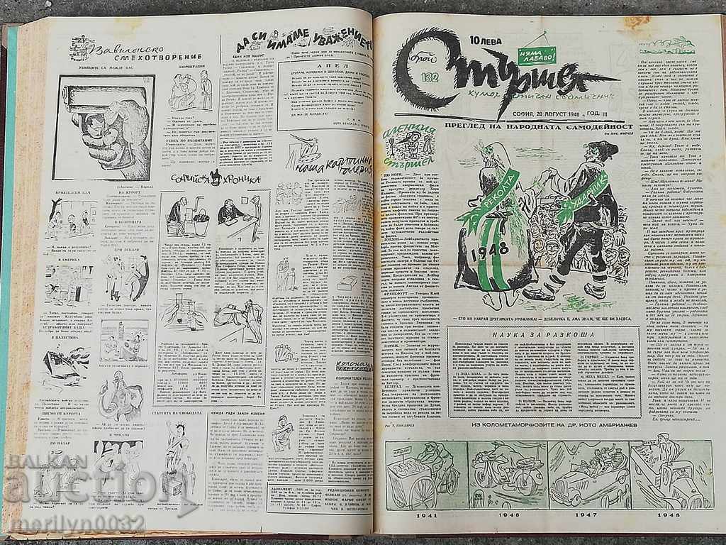 The newspaper Sturshelle is bound in a book 1946,47,48,49g UNITAT - 5 The newspaper Sturshelle is bound in a book 1946,47,48,49g UNITAT - 5