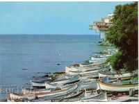 Old postcard - Pomorie, fishing port