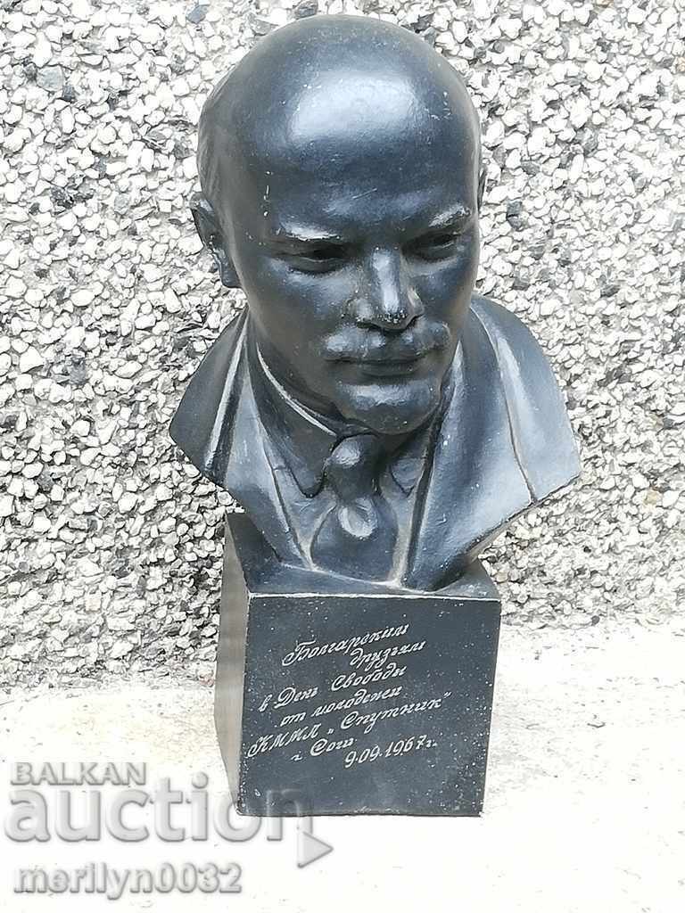 Aluminum bust of Lenin, figure, sculpture, statuette - 7 Aluminum bust of Lenin, figure, sculpture, statuette - 7